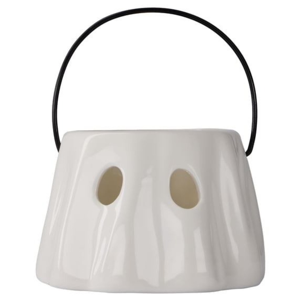My Texas House Ceramic Light-Up Ghost Lantern White 3.5"